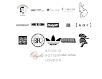 studio pottery london logos